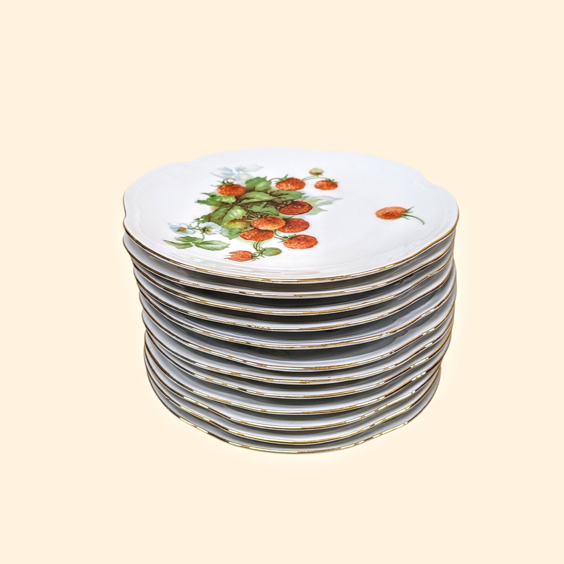 Vintage koogitaldrikud „Metsmaasikate suvi“ - Bavaria - Image 3