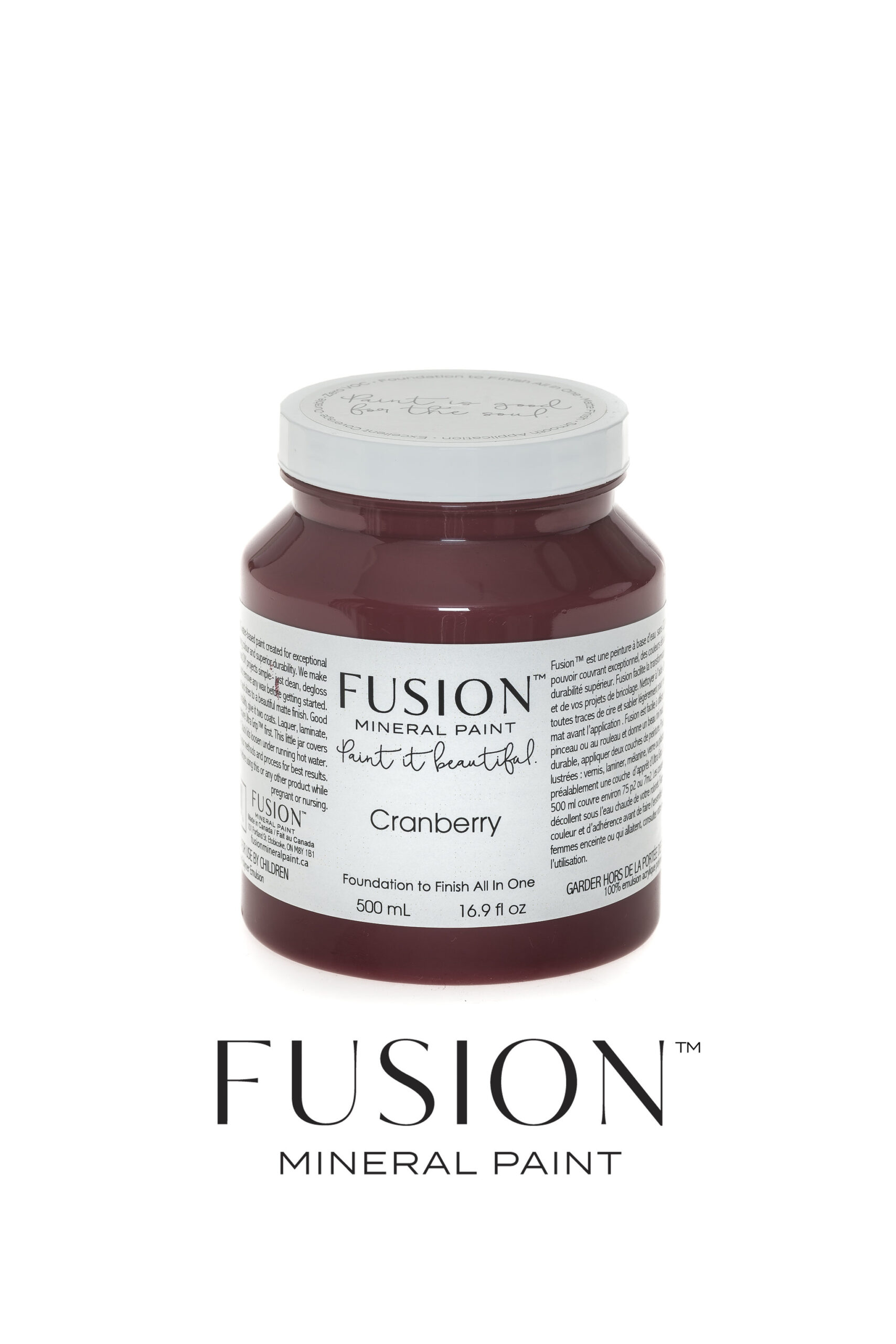FUSION™ Mineral Paint Cranberry 500 ml - Image 2