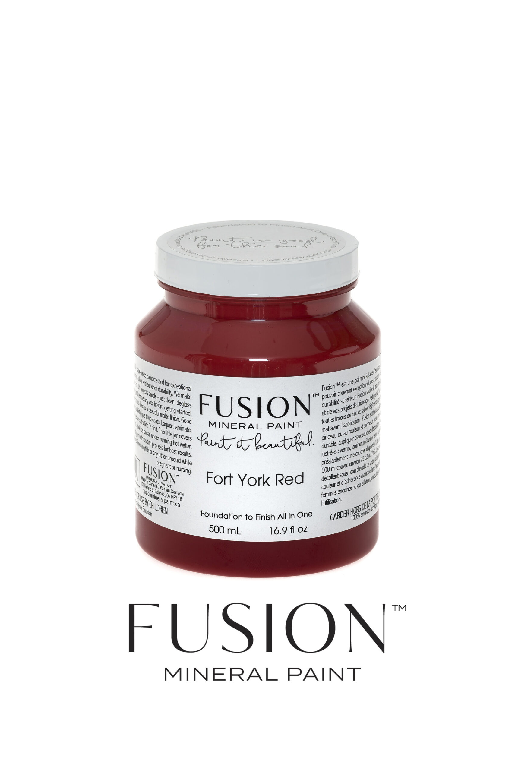 FUSION™ Mineral Paint Fort York Red 500 ml - Image 2