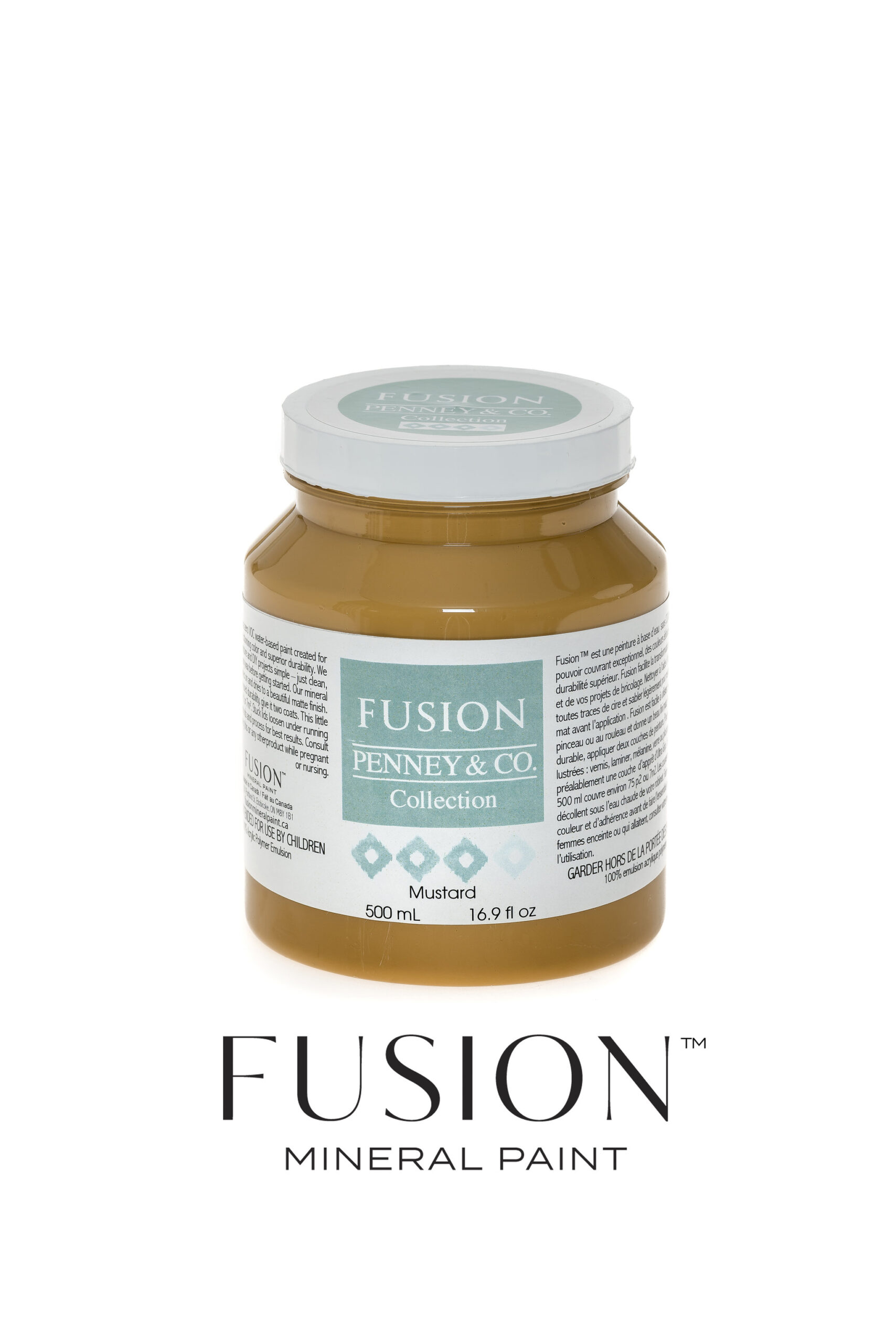 FUSION™ Mineral Paint Mustard 500 ml - Image 2