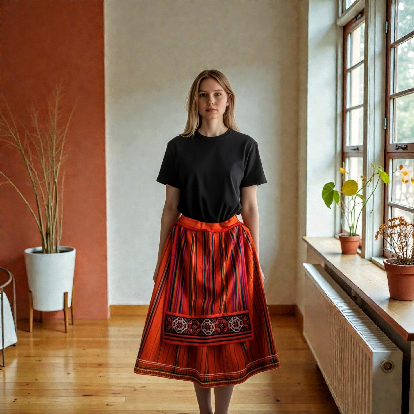 Muhu naise põll - värvide ja vaikse väärikuse kandja