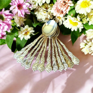 Vintage hõbetatud kohvilusikas – NilsJohan, Amsterdam