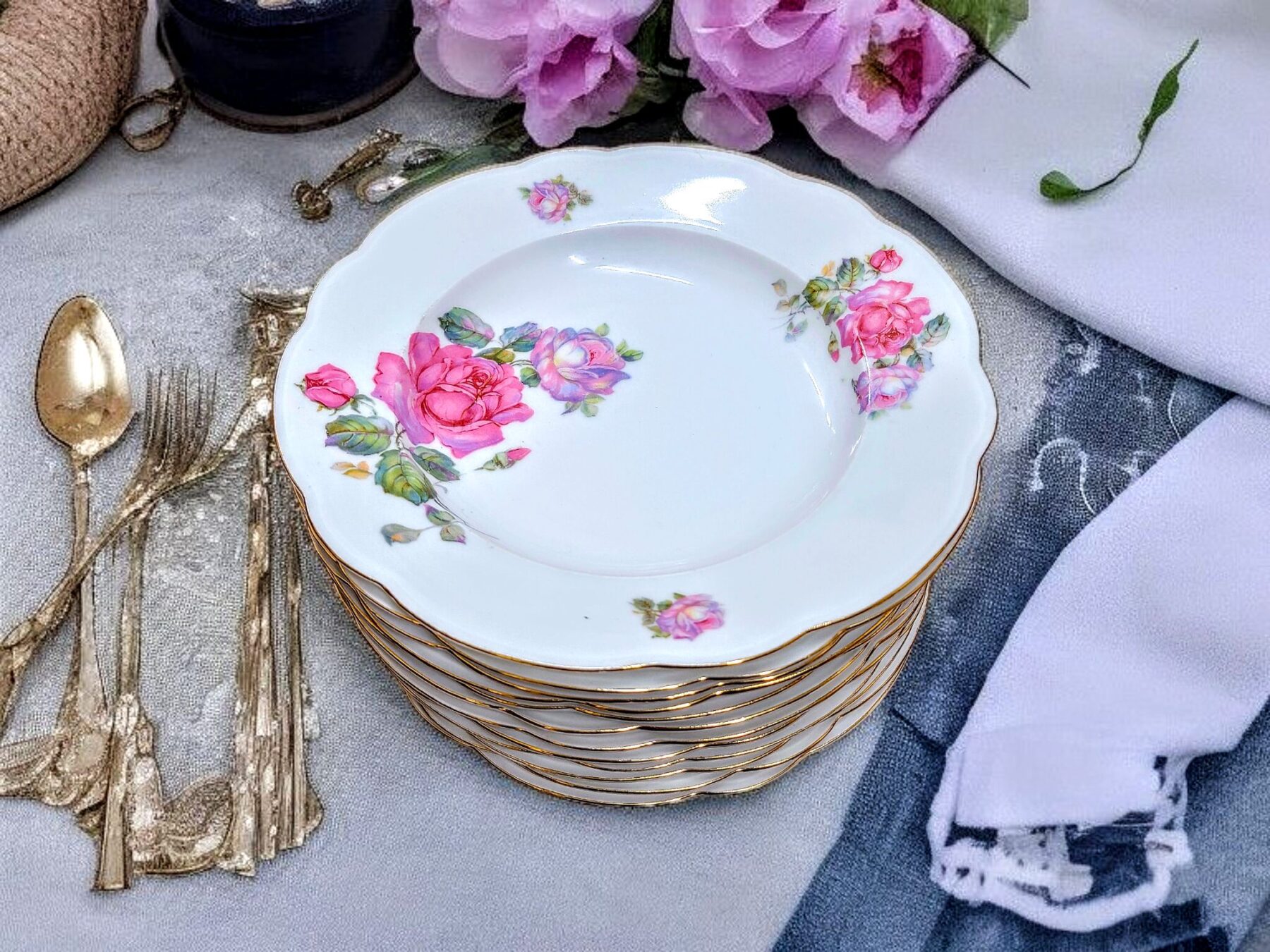 Roosimustriga supitaldrikud - Union T Czecho-Slovakia