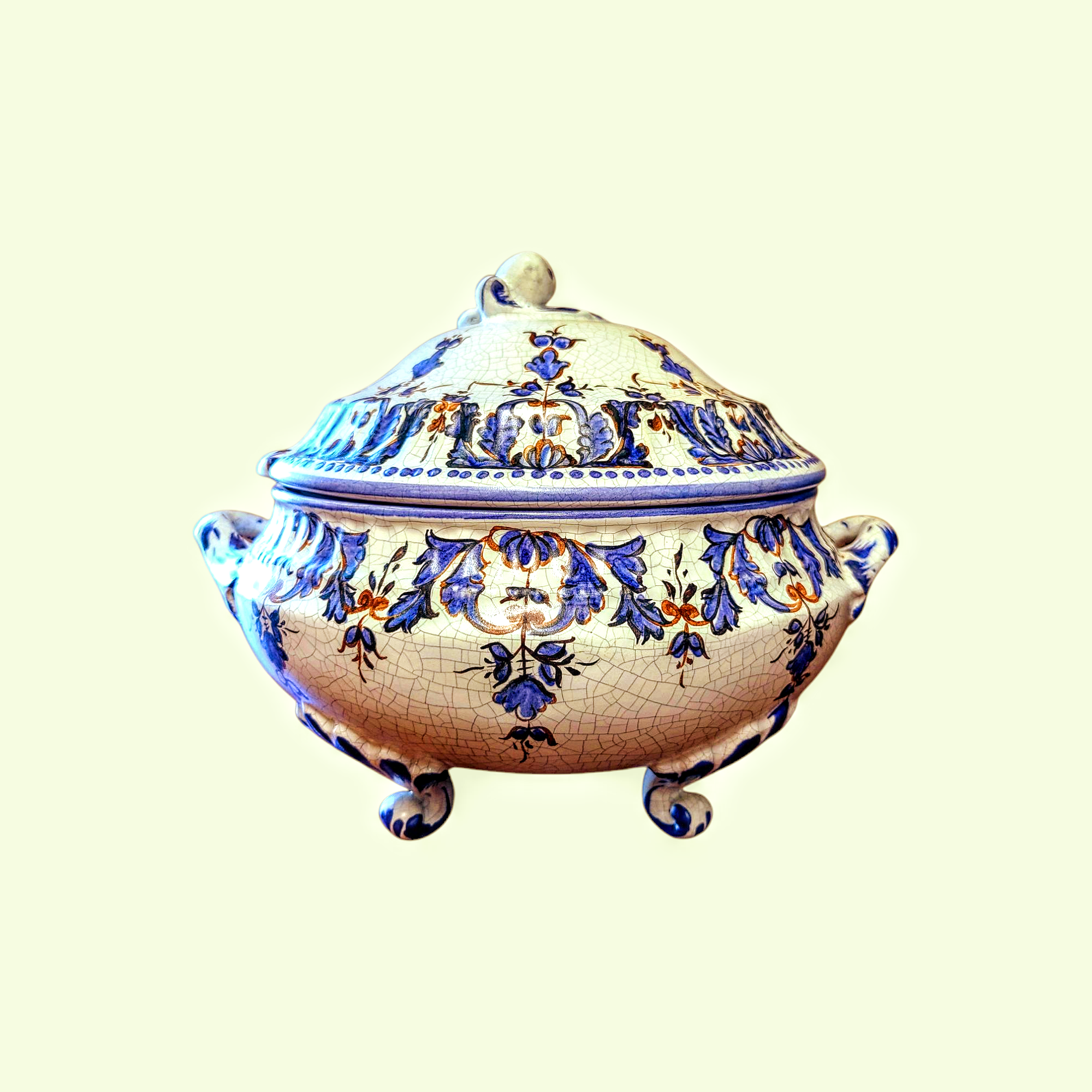 Portugali keraamiline supitirin väikese kulbiga - Image 2